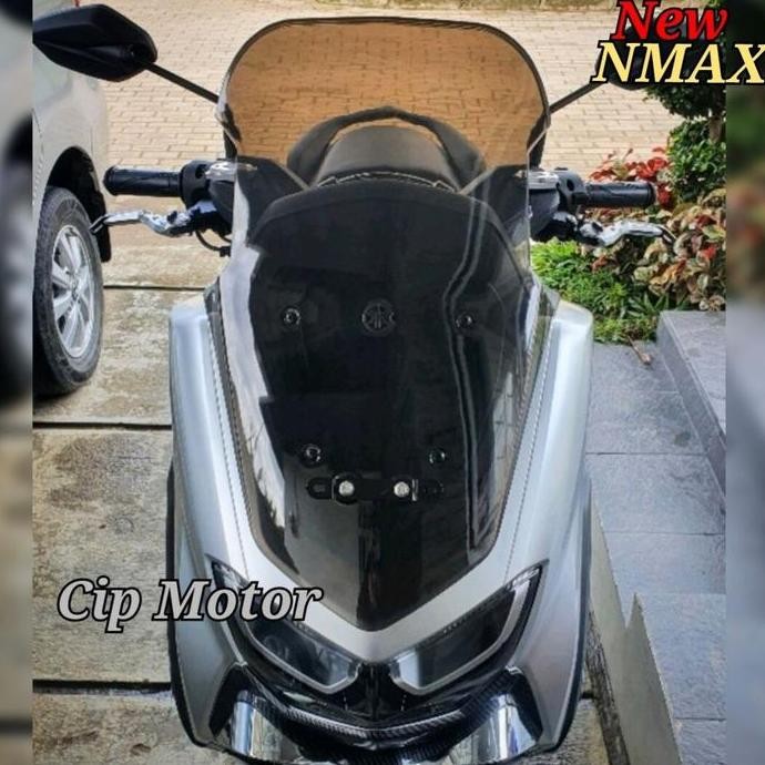 Visor Windshield New Nmax 2020 2021 2022 Tinggi clear rayben smoke Hitam motor motorcycle IS