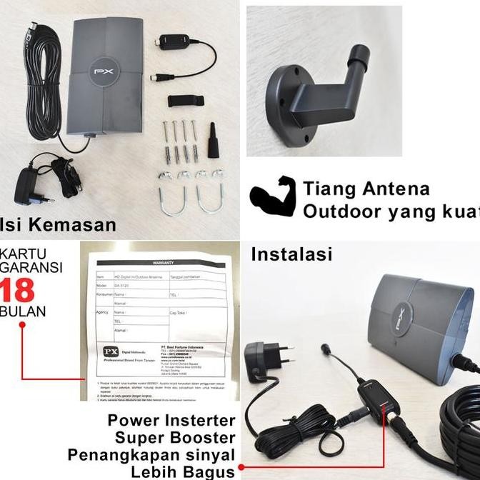 Antenna Px 4K Da5120 Tv Digital Hd Indoor Outdoor Da 5120 Px Da-5120