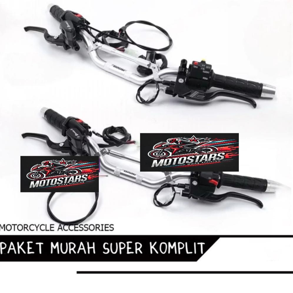 Paket Stang Stir Day Copy D4YTONA Set Holder Kanan KSR Holder Kiri Vixion Old Master Rem PNP CB MP G