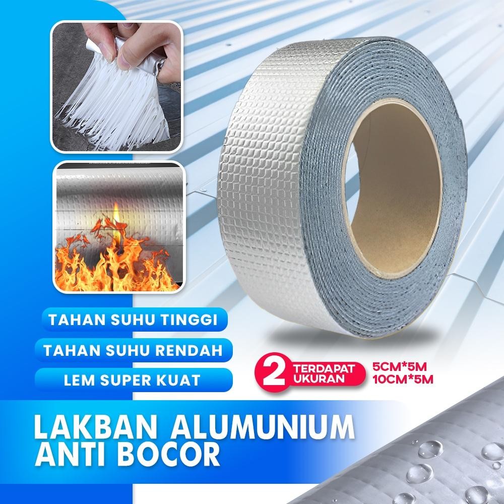 Lakban Aluminum Foil Butyl Waterproof Adhesive Tape Anti Bocor