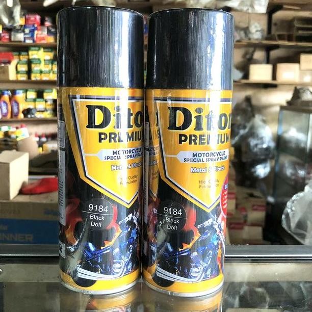 Cat Semprot Diton 9184 Bla Doff Hitam Doff