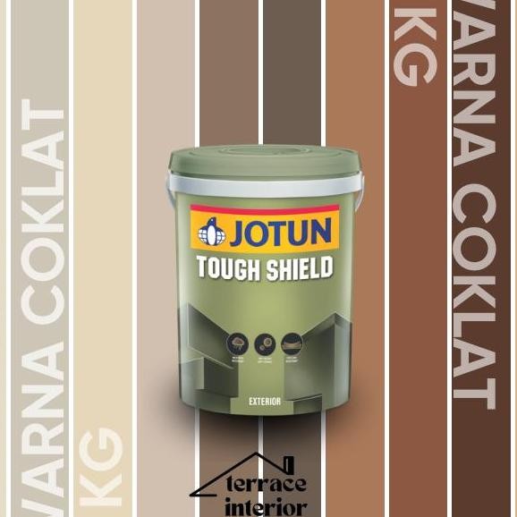 Cat Tembok Tough Shield  Jotun Warna Coklat  5 Kg