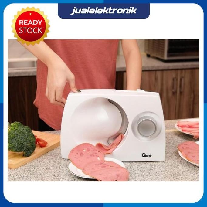 

Terlaris Meat Slicer Oxone Ox-860 Ox860 Pengiris Daging Elektrik 150 W Warna Putih