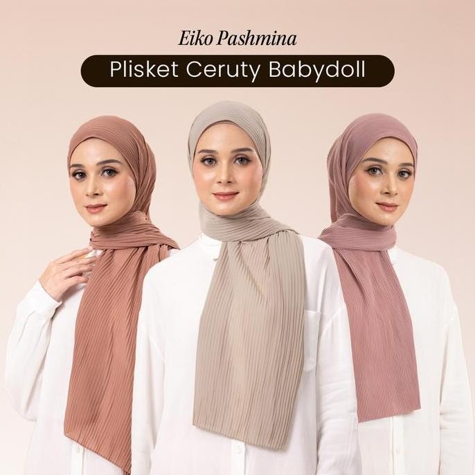 ZM ZASKIA MECCA X MARSHA NATIKA - EIKO PASHMINA CERUTY MUSLIM HIJAB PASHMINA