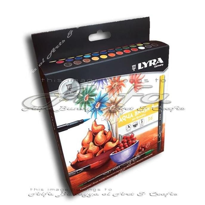 

New Product - Lyra Aqua Brush Duo Set 36 Colours - Brush Pen - Stabilo Spidol 36C Kiarastoreku