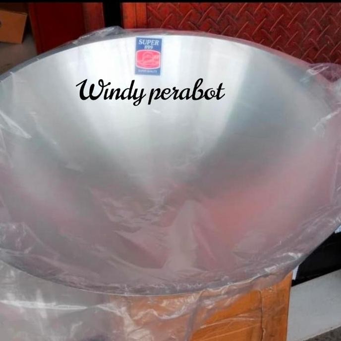 

Terlaris Wajan Kuali Penggorengan Alumunium Ukuran No. 22 Diameter 56 Cm Wajan