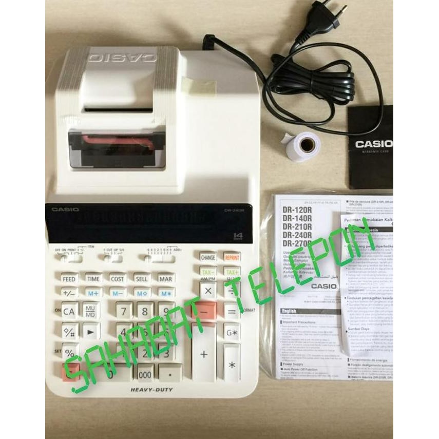 

New Product - Kalkulator Casio Dr-240R-We-E Kiarastoreku