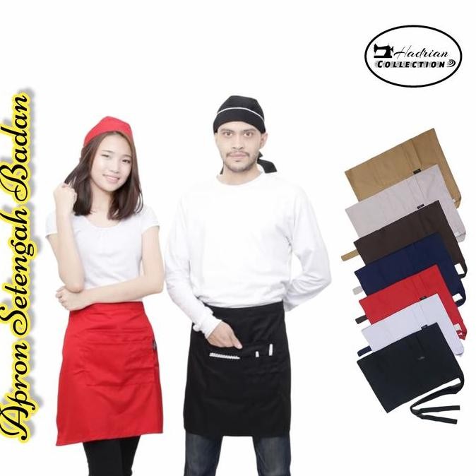 

Terlaris Celemek Setengah Badan /Helf Apron/Celemek Pinggang