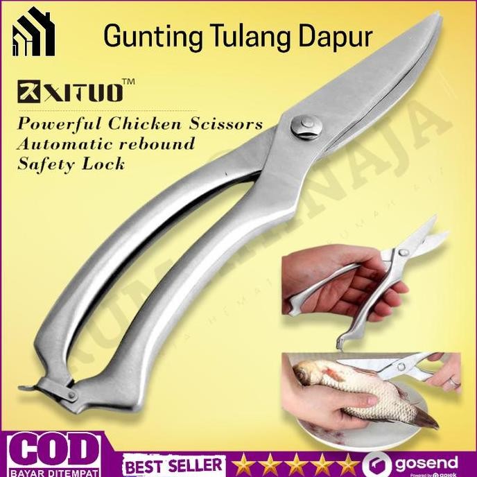 

Terlaris Gunting Ikan Tulang Sayur Buah Tajam Serbaguna Jepang Dapur Stainless