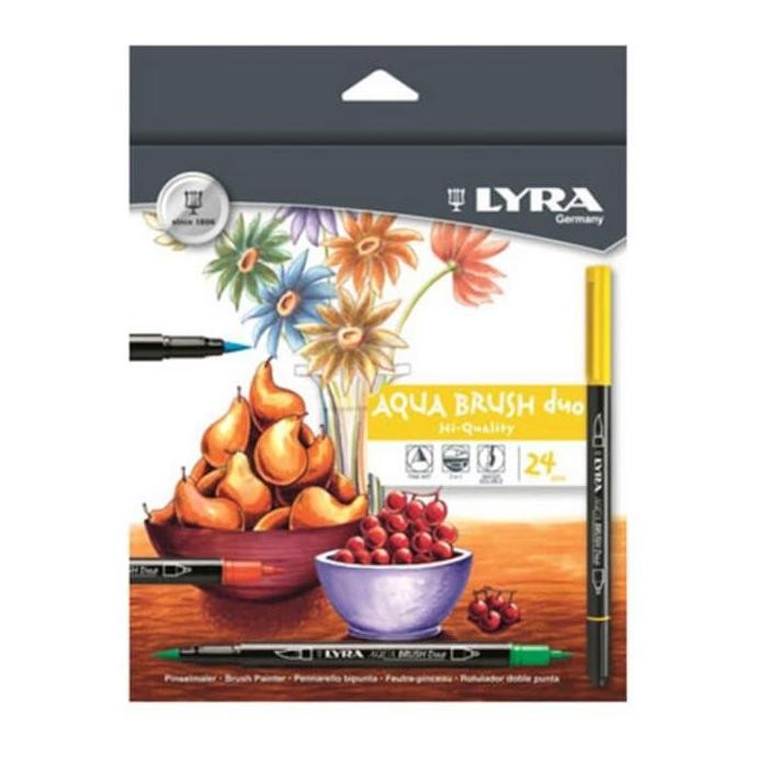 

New Product - Lyra Aqua Brush Duo Dual Pen 24 Colors Set Kuas Mewarnai Coloring Kiarastoreku