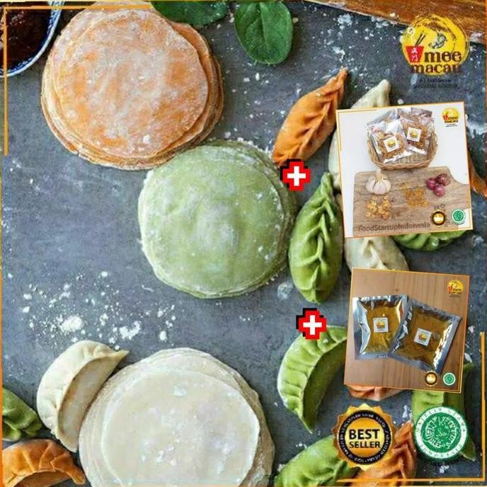 

[Paket Swekiau] Kulit Gyoza Rainbow+Bawang Putih Goreng+Minyak Wijen