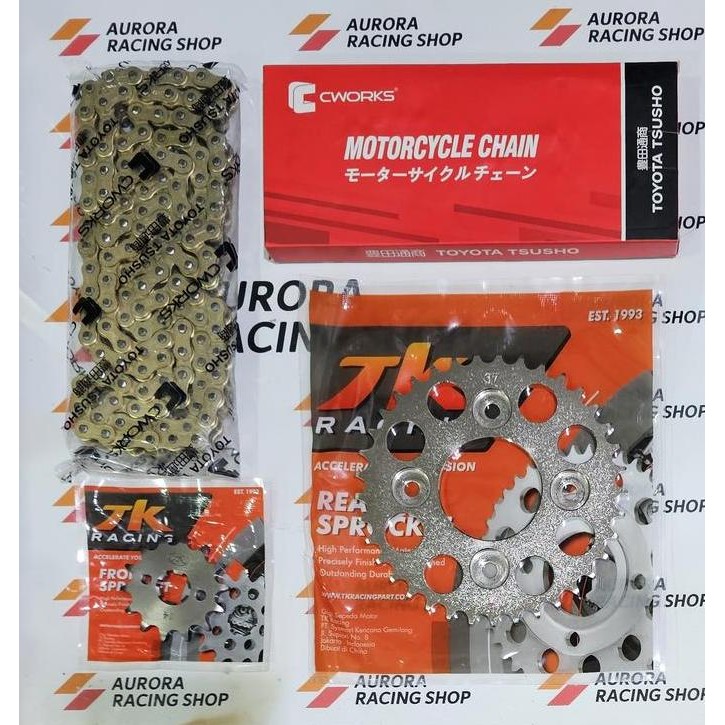 Gear Set Tk 428 Supra X 125 - Supra X 125 Helm In - Blade - Revo - Supra Fit New - Kharisma & Rantai