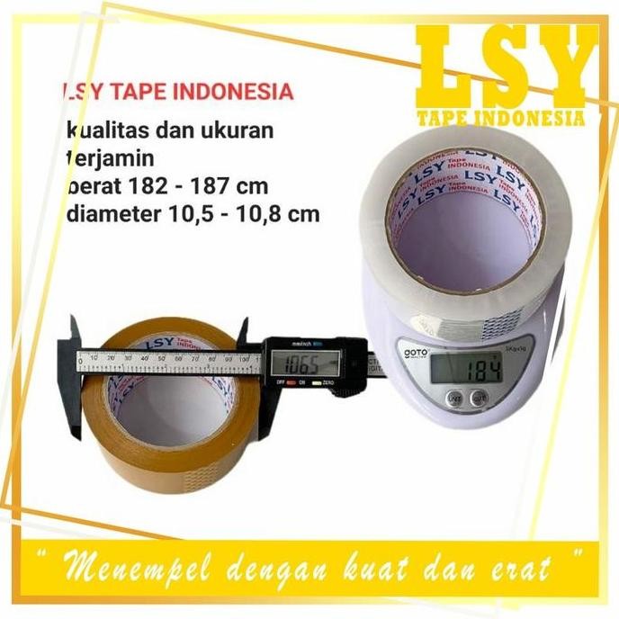 

New Product - Lsy 1Dus Grosiran 48Roll Lakban Bening 45Mm X 100Yard 48Mic Berkualitas Kiarastoreku