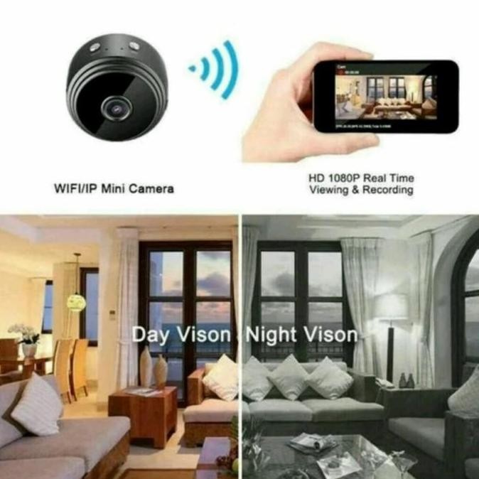 kamera tersembunyi pantau lewat hp spy camera mini wifi cctv