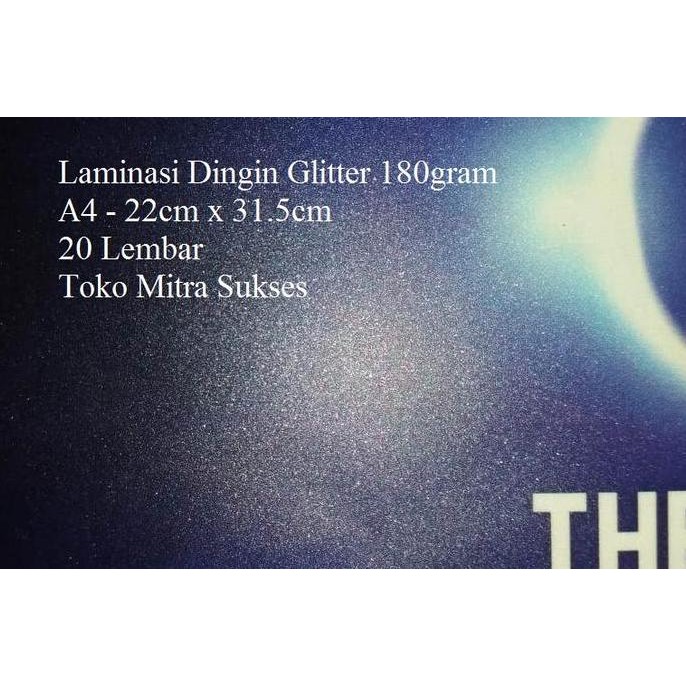 

New Product - Laminasi Dingin Glitter A4 Kiarastoreku