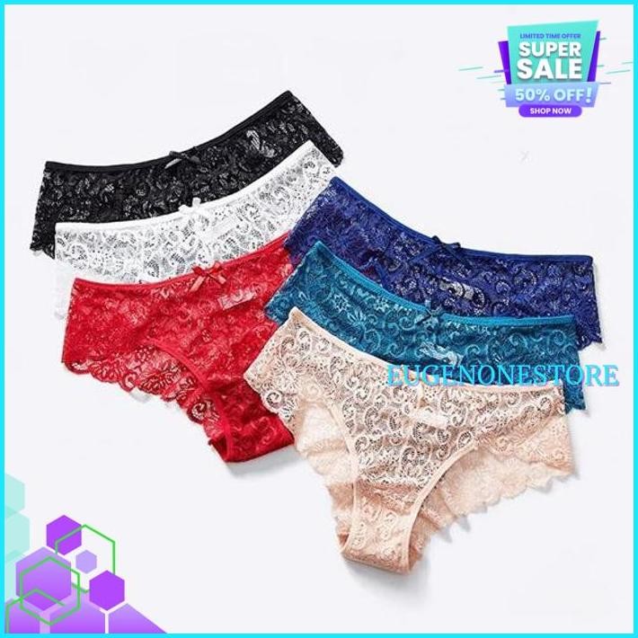 CELANA DALAM BRIEF WANITA UKURAN JUMBO G STRING MULUS TRANSPARAN RENDA UKURAN BESAR C PRODUK TERBAIK