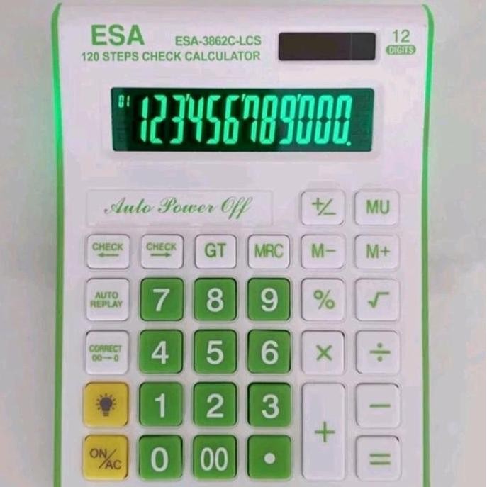 

New Product - Kalkulator Esa Layar Lcd Led 12 Digits 120 Step/Kalkulator Esa 3862 Lcs Kiarastoreku
