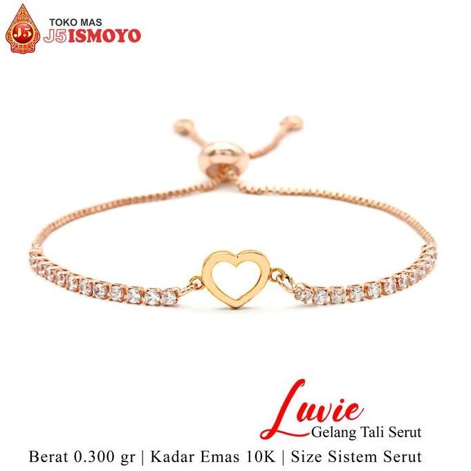 Gelang Tali Serut Kombinasi Emas Luvie J5 Ismoyo Co