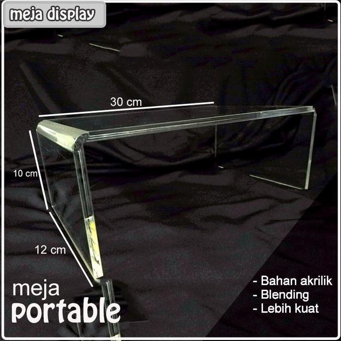 

New Product - Meja Pajangan Akrilik Tekuk U 30X12X10Cm 5Mm Clear Kiarastoreku