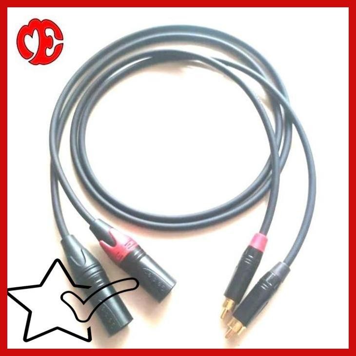 [IWS] KABEL JACK AUDIO RCA MALE TO XLR MALE 1SET PREMIUM