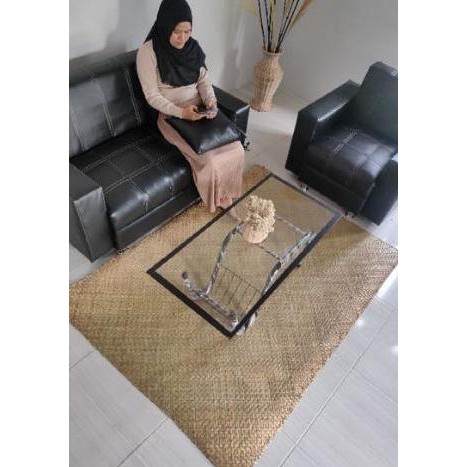 TERMURAH - Tikar Purun Tradisional Karpet Anyaman Purun tiker natural polos