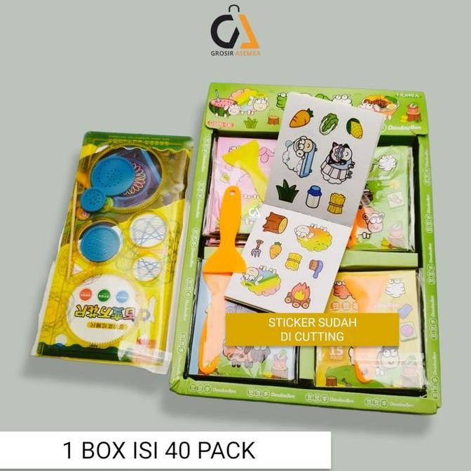 

Paket Lengkap 1 Box Stiker Notebook Viral Aesthetic Motif Kartun Free Spatula Dan Penggaris Paper Stationery Co
