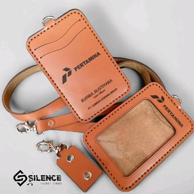 

Custom Id Card Holder Kulit | Holder Id Card Kulit | Tali Lanyard Kulit | Klip | 2Layers Co