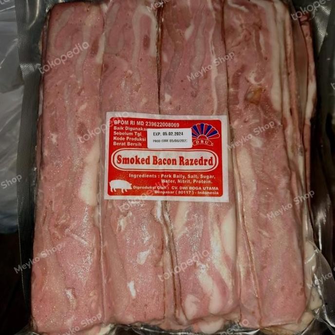 

(Allthebest) Smoked Pork Bacon 1000gr DBU