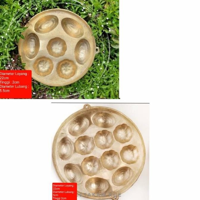 HARGA DISC - Cetakan Kue Cubit / Cetakan Bolu Jadul KUNINGAN