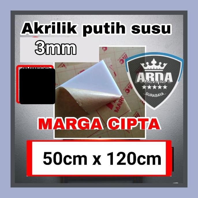

Akrilik 3Mm Susu 50 X 120 Lembaran Acrylic Sheet Marga Cipta Paper Stationery Co