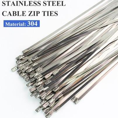 

Kabel Ties Stainless Steel 100 Pcs - Tali Pengikat Kuat & Anti Karat Untuk Berbagai Kebutuhan 4.6X450Mm Dan 4.6X250Mm Co