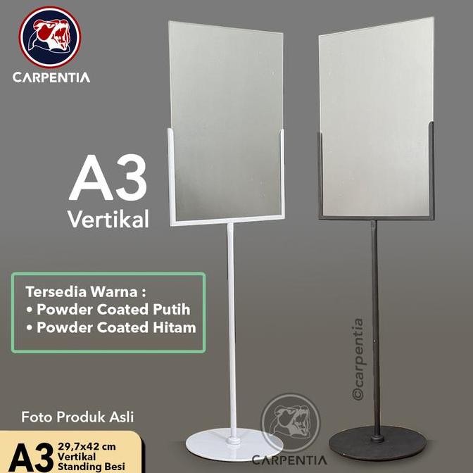 

Display Standing Pop Besi Akrilik - Acrylic Metal Tion Frame Harga Wagon - A3 Vertikal Co