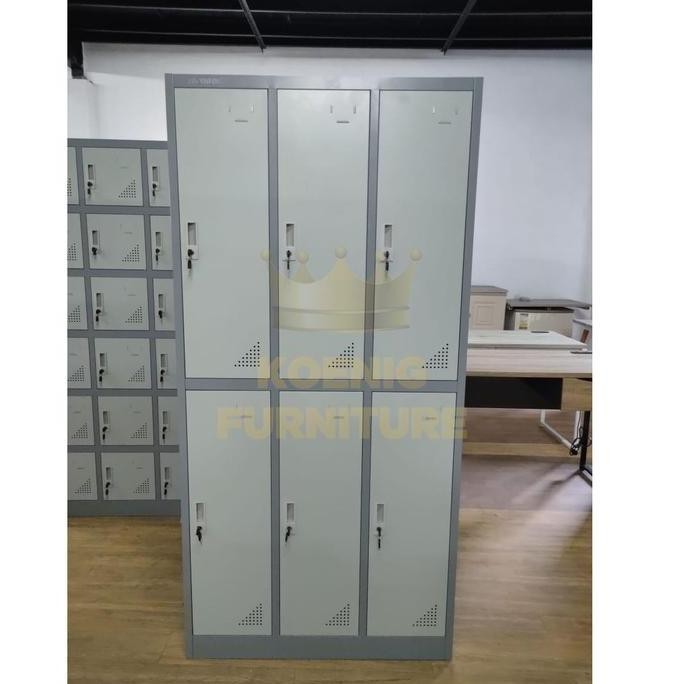 Locker Besi 6 Pintu Fr 6 Pt / Locker 6 Pintu / Locker Sepatu - Baju Co