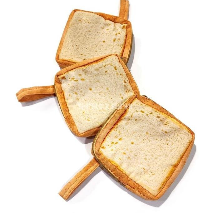 

Pouch Roti Tawar Tempat Pensil Make Up Bread Kado Unik Toko Kue Buatan Lokal Indonesia 14X14X5Cm Co