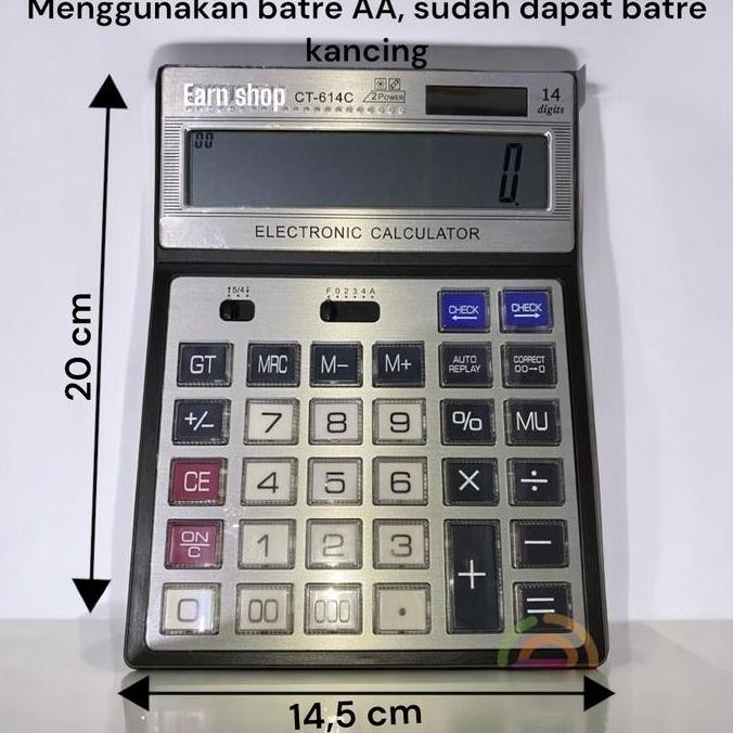 

Kalkulator Ctz Ct-614C 14 Digit Kalkulator Besar Co