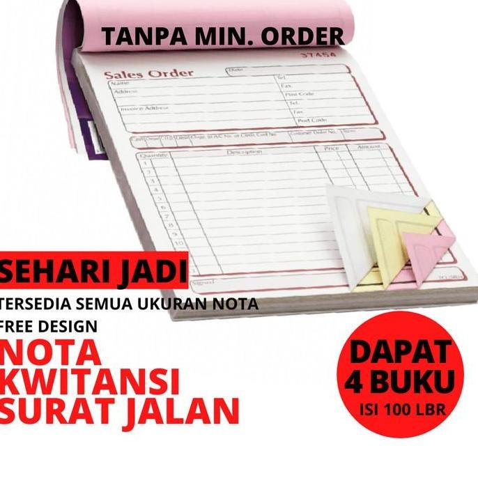 

Custom Nota Isi 100 Lembar 1 2 3 Ply/ Rangkap | Bon Surat Jalan Kwitansi Co