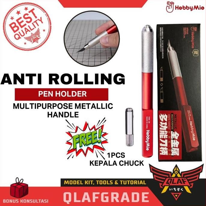 

Multi Purpose Holder Anti Rolling Hmk-08 Hobby Mio - Metallic Handle Knife Saw Scriber Scaper Cutter Co
