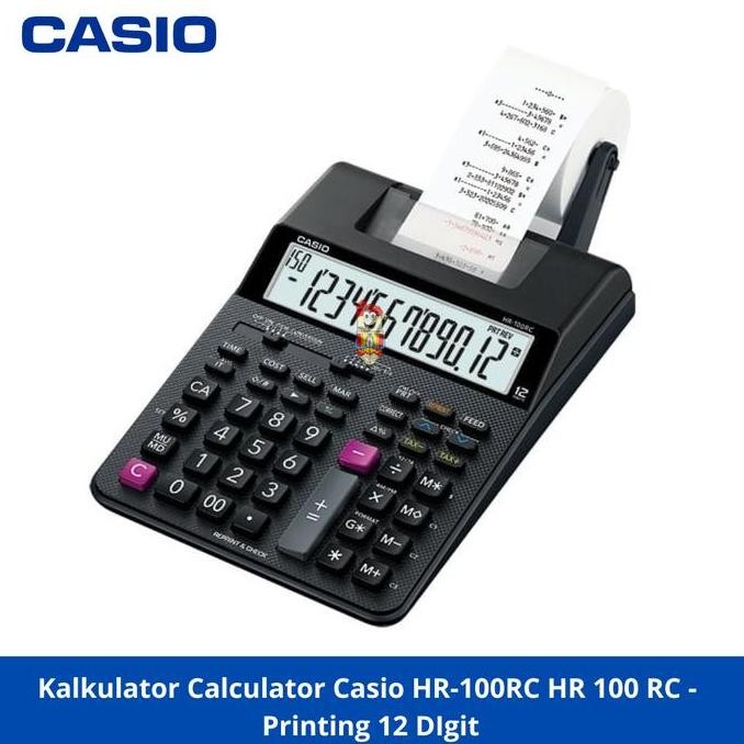 

Kalkulator / Calculator Casio Hr-100Rc Hr 100 Rc - Printing 12 Digit Co