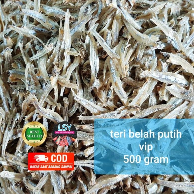 

Promo Ikan Asin Teri Belah Putih Vip/ Jengki Belah Vip 500Gr Fbx-4