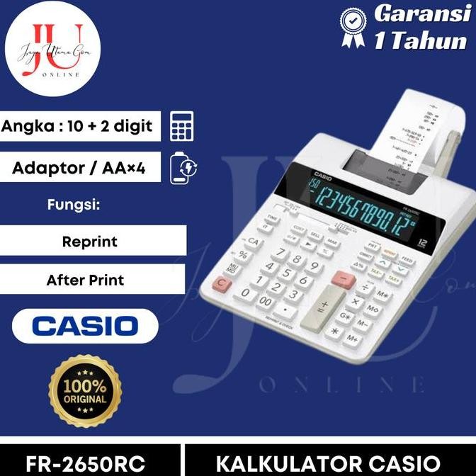 

Casio Fr-2650Rc Printing Calculator Original Co