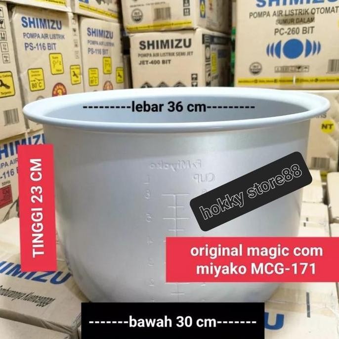 Panci Teflon Magic Com Miyako Original MCG-171  Jumbo 6 Liter MCG 171