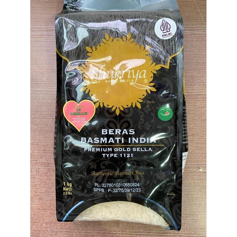 

yang dicari] SHUKRIYA BASMATI PREMIUM GOLD SELLA RICE 1 KG