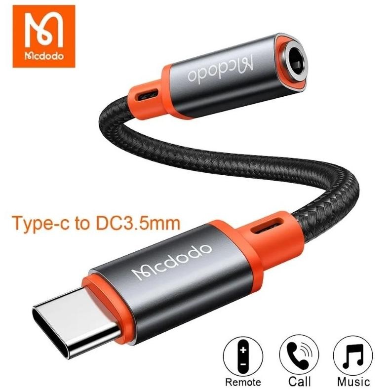 Mcdodo Audio Converter Type C to Jack 3.5mm Earphone Adapter DAC