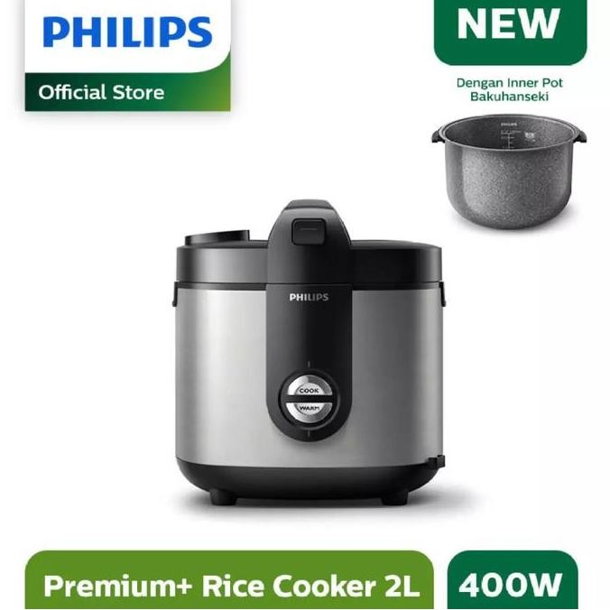 TERLARIS - PHILIPS Rice Cooker HD3138/33 - Penanak Nasi 2L - HD 3138/33 - Silver