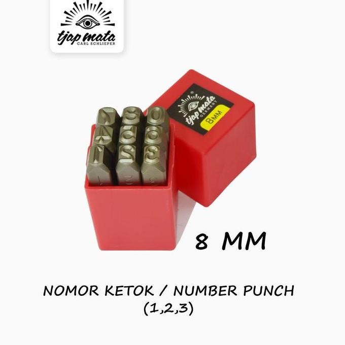 

TJAP MATA / CAP MATA Nomor / Angka Ketok / Number Punch 8 MM