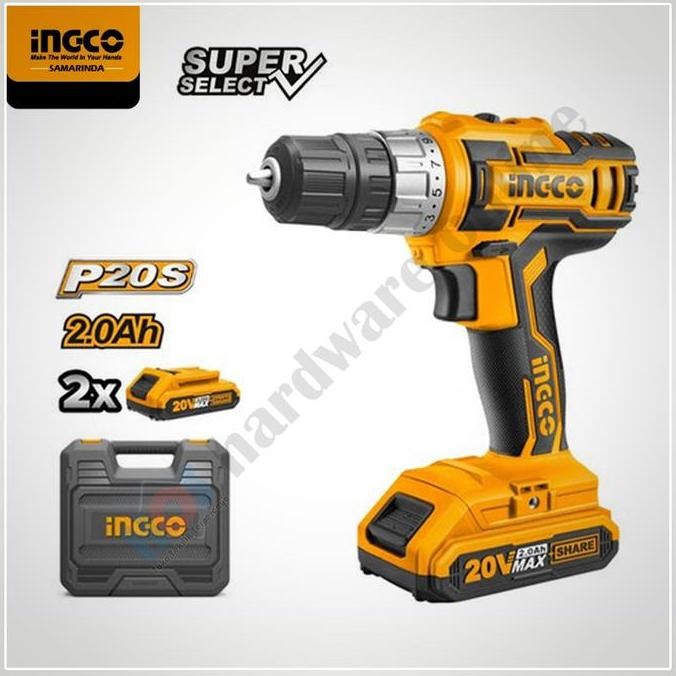 {{{{}}] Mesin Bor Impact drill 10mm cordless Eco INGCO CIDLI200215