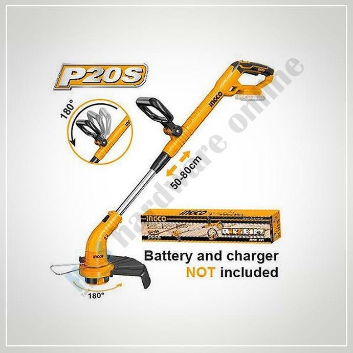 >*>*>*>*] Mesin potong rumput baterai 20v CORDLESS INGCO CGTLI20018