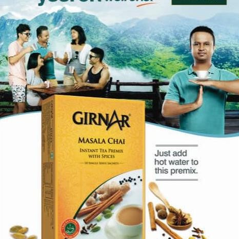 

] GIRNAR MASALA CHAI INSTANT TEA PREMIX WITH SPICES 140GM