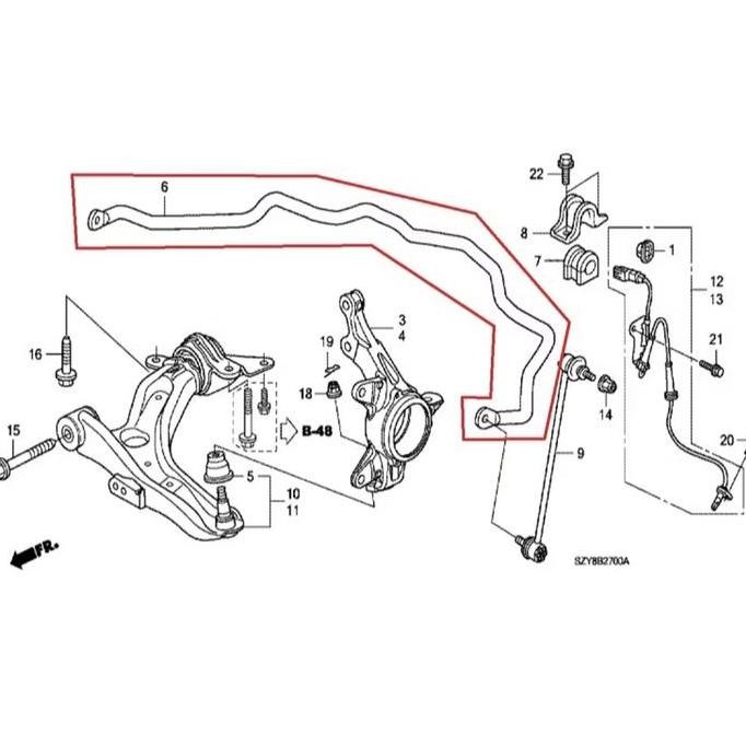 Besi Link Stabiliser Stabilizer Stabil Honda Jazz Ge8 2008 2009 2010 2011 2012 2013 Ori Teruji Kuali