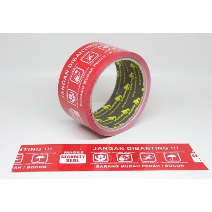 

Terlaris !!! Kt-01 Lakban Fragile Jangan Dibanting 2 Inch 48 Mm 50 Yard Label Pecah Belah Lebih Hemat Dan Murah